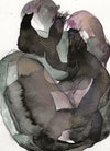 Mixed media original ‘Limits’ (19 x 13,5 cm) Angéline Catteeuw 