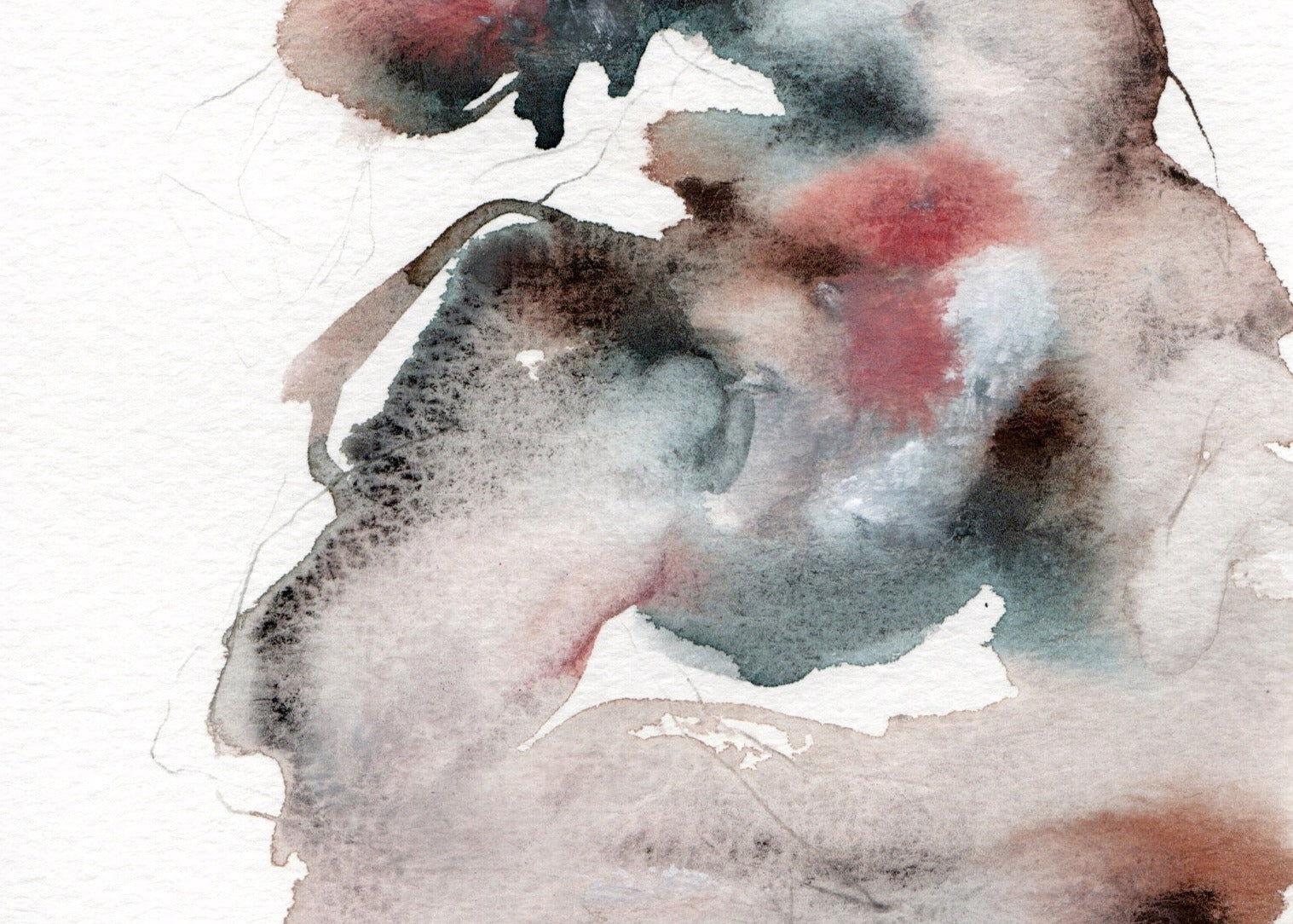 Aquarel (Untitled 4) 18x13cm Angéline Catteeuw 