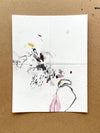 Mixed media original (17,5 x 13,5 cm) Angéline Catteeuw 