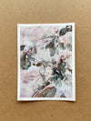 Mixed media original (17,5 x 13,5 cm) Angéline Catteeuw 